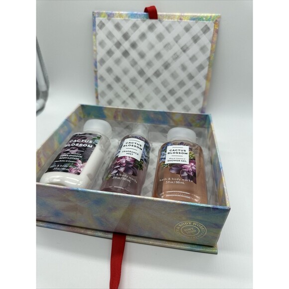 Bath & Body Works CACTUS BLOSSOM Travel Love Gift Box Set Mist Gel Lotion New - Picture 6 of 7